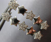 ESTATE .50CT DIAMOND 14KT WHITE GOLD PAVE SHOOTING STAR HANGING EARRINGS #14232