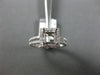 ESTATE .38CT DIAMOND 14KT WHITE GOLD 3D HALO FILIGREE SEMI MOUNT ENGAGEMENT RING