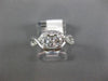 ESTATE .65CT DIAMOND 14KT WHITE GOLD 3D INFINITY 2 STONE SEMI ETERNITY LOVE RING