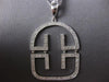 ESTATE LARGE .60CT DIAMOND 18KT WHITE GOLD 3D FLEXIBLE HOUSE PENDANT