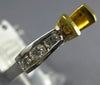 ESTATE .67CT DIAMOND 14KT 2 TONE GOLD 3D ROUND SEMI MOUNT ENGAGEMENT RING #4866
