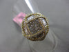 ESTATE 1.02CT MULTI CUT DIAMOND 18KT WHITE & YELLOW GOLD WOVEN CLUSTER FUN RING