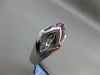 ESTATE LARGE 5.42CT DIAMOND & RUBY 18KT WHITE GOLD 3D FLEUR DE LIS FILIGREE RING