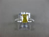 ESTATE 2.3CT DIAMOND & YELLOW TOPAZ 14K WHITE GOLD LUCIDA ENGAGEMENT RING #22462