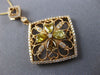 ESTATE LARGE 1.43CT MULTI COLOR FANCY DIAMOND 18K ROSE GOLD 3D FLOWER PENDANT