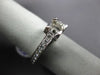 ESTATE .89CT DIAMOND PLATINUM 3D CLASSIC FILIGREE SEMI MOUNT ENGAGEMENT RING