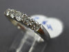 ESTATE .56CT ROUND DIAMOND 14KT WHITE GOLD 3D CLASSIC 5 STONE ANNIVERSARY RING