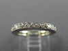 ESTATE .60CT DIAMOND 14KT WHITE GOLD 3D ETERNITY FILIGREE ANNIVERSARY RING #7831