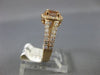 ESTATE 1.30CT DIAMOND & MORGANITE 14KT ROSE GOLD 3D OVAL HALO ENGAGEMENT RING