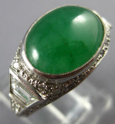 ANTIQUE .58CT DIAMOND & AAA DYED QUARTZITE PLATINUM CLASSIC FILIGREEE MEN'S RING