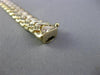 ESTATE WIDE 14KT WHITE & YELLOW GOLD 3D CRISS CROSS V SHAPE LINK BRACELET #26164