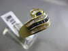 ESTATE WIDE 1.80CT DIAMOND & AAA SAPPHIRE 14KT YELLOW GOLD SQUARE WAVE LOVE RING