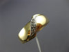 ESTATE .05CT DIAMOND 14KT WHITE & YELLOW GOLD MENS WEDDING RING BAND#22004