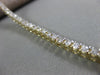 ESTATE 2.0CT ROUND CUT DIAMOND 14KT YELLOW GOLD 3D CLASSIC 2mm TENNIS BRACELET