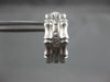 ESTATE .10CT ROUND DIAMOND 14KT WHITE GOLD BAMBOO DESIGN CLIP ON EARRINGS #21694