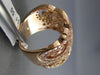 EFFY WIDE 1.50CT ROUND DIAMOND 14KT ROSE GOLD 3D OPEN FILIGREE MILGRAIN RING