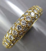 ESTATE CARTIER 2.36CT DIAMOND 18KT YELLOW GOLD 3D PAVE ETERNITY ANNIVERSARY RING