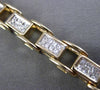 ESTATE WIDE 2.58CT DIAMOND 14KT TWO TONE GOLD 3D INVISIBLE TENNIS BRACELET #3008