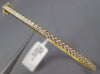ESTATE .90CT ROUND DIAMOND 18K YELLOW GOLD CLASSIC SEMI ETERNITY BANGLE BRACELET