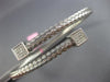ESTATE LARGE .62CT DIAMOND 14K WHITE GOLD MESH WOVEN CRISS CROSS BANGLE BRACELET