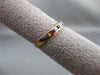 ESTATE .55CT DIAMOND & AAA RUBY 14KT YELLOW GOLD WEDDING BAND RING 3mm #19671