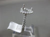 ESTATE .51CT DIAMOND 18K WHITE GOLD 3D HEART SHAPE SEMI MOUNT ENGAGEMENT RING