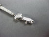 ANTIQUE 1.70CT DIAMOND 14KT WHITE GOLD 3D FLOWER BY THE YARD BRACELET #18273