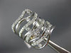 ESTATE LARGE 1.5CT DIAMOND 14KT WHITE GOLD 3D MULTI ROW SWIRL INFINITY FUN RING