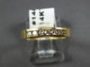 ESTATE .28CT DIAMOND 14K YELLOW GOLD 7 STONE CHANNEL ANNIVERSARY RING 3mm #14599