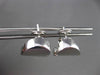 ESTATE LARGE 18KT WHITE GOLD MARINA B HEART LOVE KNOT CLIP ON EARRINGS BEAUTIFUL