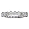 ESTATE LARGE 3.83CT DIAMOND 18KT WHITE GOLD ROUND ETOILE ZIG ZAG BANGLE BRACELET