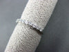 ANTIQUE .51CT ROUND DIAMOND 14KT WHITE GOLD SEMI ETERNITY RING BAND 2mm #21704