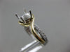 ESTATE .15CT DIAMOND 14K YELLOW GOLD 4 PRONG INFINITY SEMI MOUNT ENGAGEMENT RING