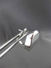 ESTATE LARGE 18KT WHITE GOLD MARINA B HEART LOVE KNOT CLIP ON EARRINGS BEAUTIFUL
