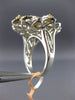 ESTATE EXTRA LARGE 2.04CT WHITE & FANCY YELLOW DIAMOND 14K 2 TONE GOLD LOVE RING