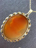 ANTIQUE LARGE 14KT YELLOW GOLD 3D CLASSIC HANDCRAFTED LADY CAMEO PENDANT #24044