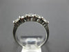ESTATE .70CT DIAMOND 14KT WHITE GOLD 5 STONE ROUND ANNIVERSARY RING #17047