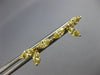 ESTATE 1.32CT FANCY YELLOW DIAMOND 18K YELLOW GOLD 3 LEAF CLOVER FLOWER EARRINGS