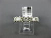 ESTATE 3.31CT DIAMOND 14KT WHITE GOLD PRINCESS ETERNITY WEDDING ANNIVERSARY RING