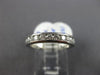 ESTATE .65CT DIAMOND PLATINUM 3D CLASSIC CHANNEL SEMI ETERNITY ANNIVERSARY RING