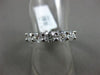 ESTATE 1.25CT DIAMOND 14KT WHITE GOLD FIVE STONE LUCIDA WEDDING ANNIVERSARY RING