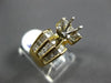ESTATE LARGE 1.15CT DIAMOND 14K YELLOW GOLD 6 PRONG SEMI MOUNT ENGAGEMENT RING