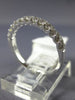 ESTATE .55CT DIAMOND 18KT WHITE GOLD 12 STONE SEMI ETERNITY ANNIVERSARY RING