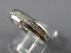 ESTATE .25CT DIAMOND 18K WHITE GOLD 3D SEMI ETERNITY CHANNEL ANNIVERSARY RING