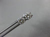 ESTATE .90CT ROUND DIAMOND 14KT WHITE GOLD 3D 4 PRONG SCREW BACK STUD EARRINGS