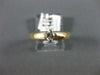 ESTATE .20CT DIAMOND 14K YELLOW GOLD 3D SOLITAIRE PROMISE ENGAGEMENT RING #19059