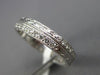 ESTATE .40CT DIAMOND 18KT WHITE GOLD 3D ETERNITY WEDDING ANNIVERSARY RING #1185