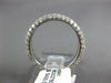 ESTATE 1.78CT DIAMOND 18KT WHITE GOLD 3D CLASSIC 3 ROW ETERNITY ANNIVERSARY RING