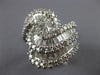ESTATE EXTRA LARGE 3.24CT DIAMOND 18KT WHITE GOLD 3D LOVE KNOT ANNIVERSARY RING