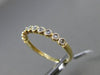 ESTATE .20CT DIAMOND 14KT YELLOW GOLD 3D 10 STONE CLASSIC MILGRAIN WEDDING RING